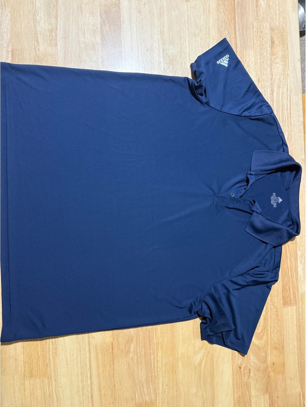 Adidas Men’s 2XL Navy Blue Primegreen Performance Golf Polo Shirt